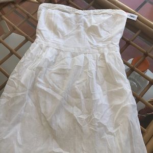 White Strapless Dress